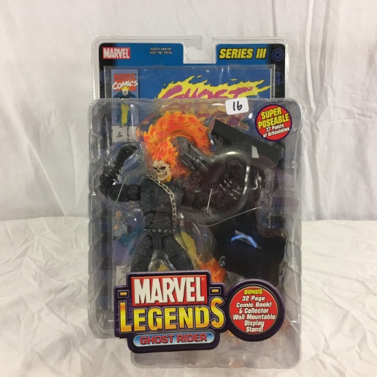 NIP Collector Marvel Comics Series III Ghost Rider Legend Atcion Figure 9"tall Figure