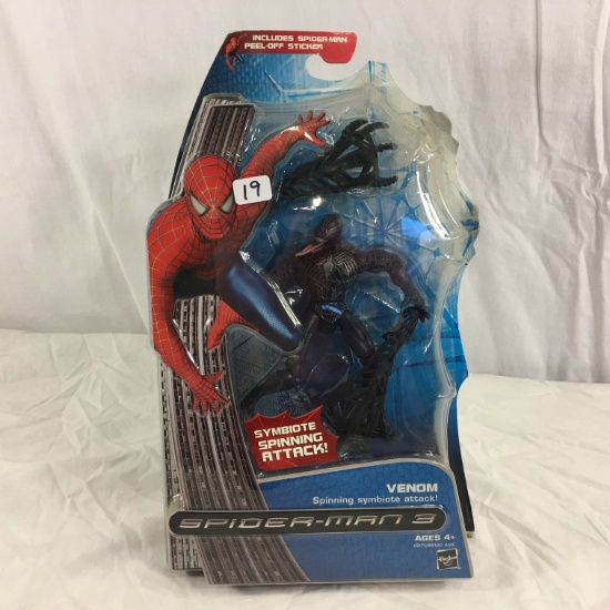 NIP Collector Hasbro Symbonite Spinning Attack Venom Action Figure 6"tall Figure