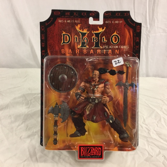 NIP Collector Diablo Epic Action Figures Barbarian Blizzard 6.5"tall Figure