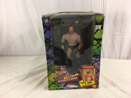 NIB WCW NOW Electronic Talking Rumbla 'N Roar Wrestlers Goldberg 13"Tall Figure