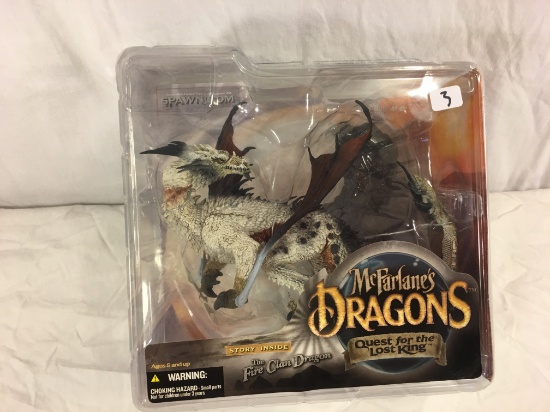 Collector Spawn McFarlane's Dragons Quest For The Lost King Fire Clan Dragon 8x8" Tall Box