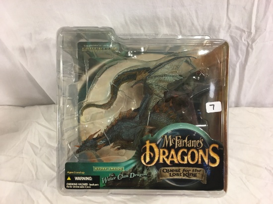 Collector Spawn Mcfarlane's Dragon Quest Of The Lost King Water Clan Dragon 8-9"Tall Box