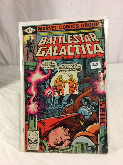 Collector Vintage Marvel Comics Battlestar Galactica Comic Book #14