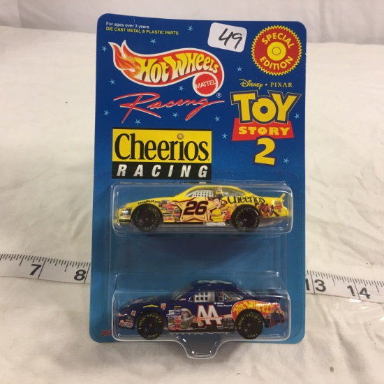 NIP Collector Hot wheels Mattel Disney Pixar Toy Story 2 Cheerios Racing 1/64 Scale DieCast cars