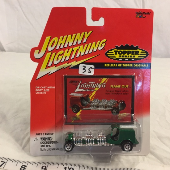 NIP Collector Johnny Lightning Topper Series DieCast Metal Body & Chassis "Flame Out"