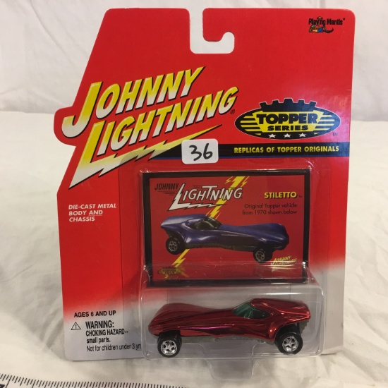 NIP Collector Johnny Lightning Topper Series DieCast Metal Body & Chassis "Stiletto"