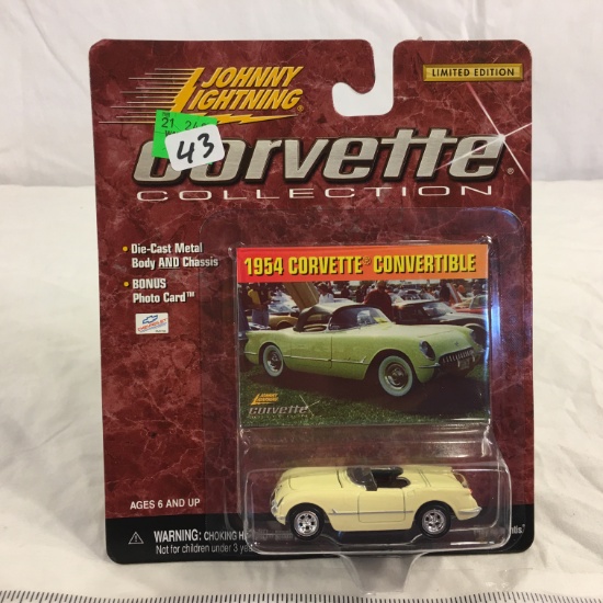 NIP Johnny Lightning Corvette Collection DieCast Metal Body & Chassis "1954 Corvette Convertible