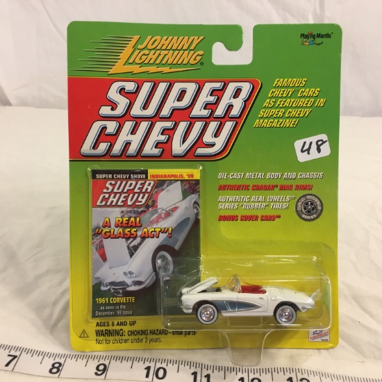 NIP Collector Johnny Lightning Super Chevy DieCast Metal Body & Chassis "1961 Corvette"