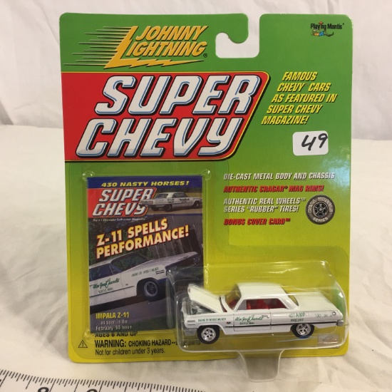 NIP Collector Johnny Lightning Super Chevy DieCast Metal Body & Chassis "Impala Z-11"