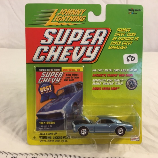NIP Collector Johnny Lightning Super Chevy DieCast Metal Body & Chassis "1967 Camaro"