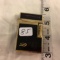 Collector Loose Used Vintage  Gold Color/Black Pocket Lighter - See Pictures