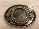 Collector Belt Buckle  Made in USA Oval Size: 3.1/2