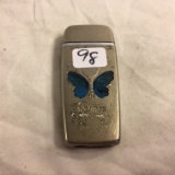 Colletor Loose Vintage HU Die Butterfly Designed Pocket Lighter - See Photos