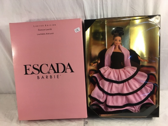 NIB Collector Edition barbie Doll Escada Limited Edition Doll 14"tall Box