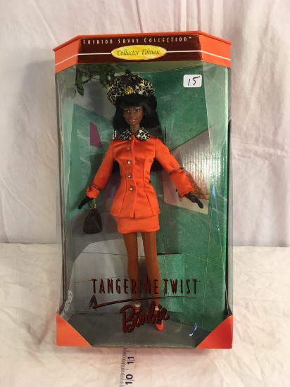 NIB Collector Edition Barbie Doll Tangerine Twist Fashion Savvy Collection Doll 14"tall Box