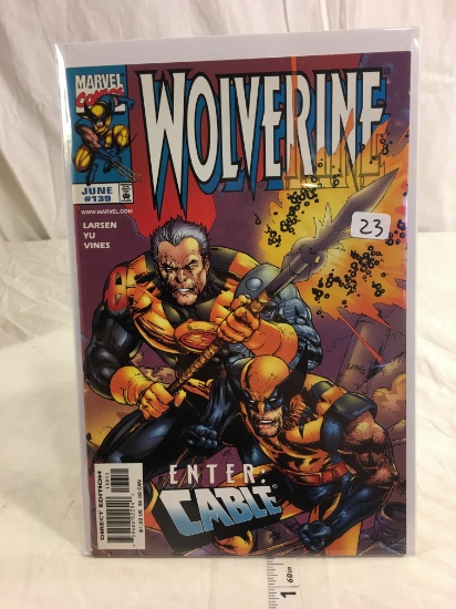 Collector Marvel Comics Wolverine Enter Cable Comic Book #139