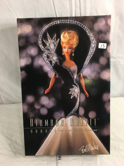 NIB Collector Barbie Mattel Diamond Dazzle Barbie Jewel Essence By Bob Mackie 14"Tall Box