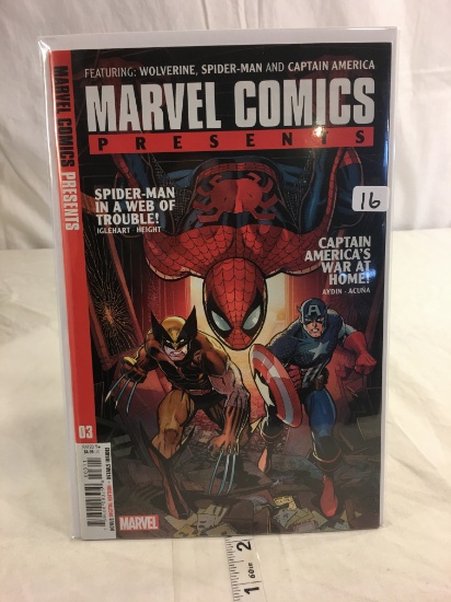Collector Marvel Comics Presents  Spider-man in a Web Of Trouble & Captain America #3