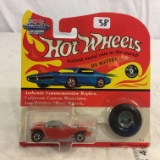 NIP Collector Hot wheels By Mattel Low-Friction Mag Wheels Matching Button Redline