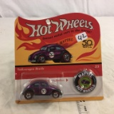 NIP Collector Hot wheels By Mattel  Volkswagen Beetle Matching Button Redline wheels 2/5