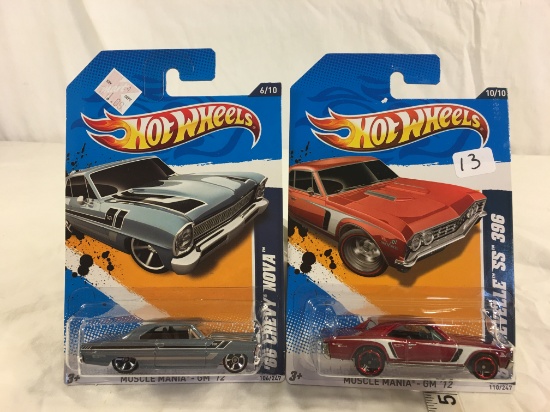 Lot of 2 Pieces Collector New in Package Hot wheels 1/64 Scale Die-cast Metal & Plastic Parts