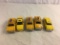Lot of 5 Pieces Loose Collector Assorted Yellow Cab Taxi Cars 1/43 Scale Die-cast Metal Cars