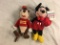 Lot of 2 Pieces Collector New With Tag  The Disney Store Mini Bean Bag 