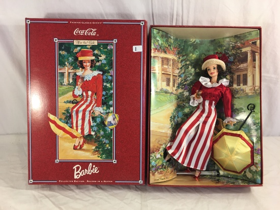 Collector NIB Barbie Coca Cola After The Walk Barbie 2nd In a Series Barbei doll 14.5"tall Box