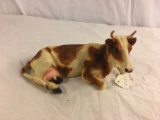 Collector Loose Polyrisen Cow Cuernsey Figurine Size: 8.5