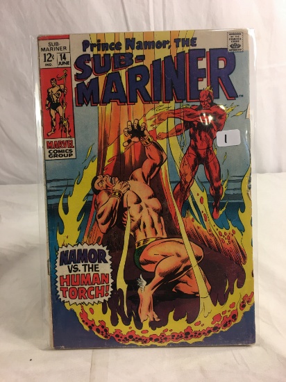 Collector Vintage Marvel Comics Prince Namor The Sub-Mariner Comic Book No.14