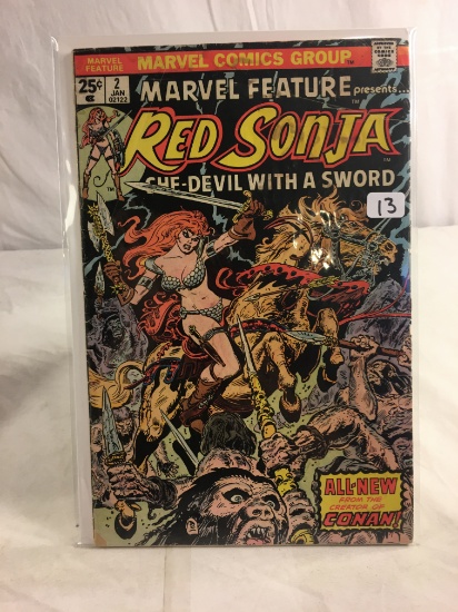 Collector Vintage Marvel Comics Marvel feature Present Red Sonja Comic Book No.2