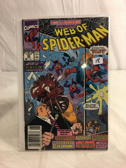 Collector Vintage Marvel Comics Web Of Spider-man Comic Book No.65