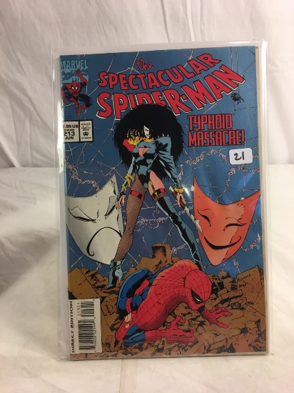 Collector Vintage marvel Comics The Spectacular Spider-man Comic Book No.213