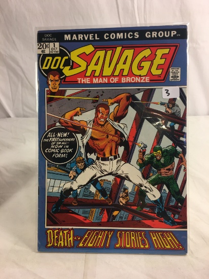 Collector Vintage Marvel Comics Doc Savage The Man Of Bronze Comic Book No.1