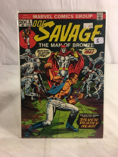 Collector Vintage Marvel Comics Doc Savage The Man Of Bronze Comic Book No.3