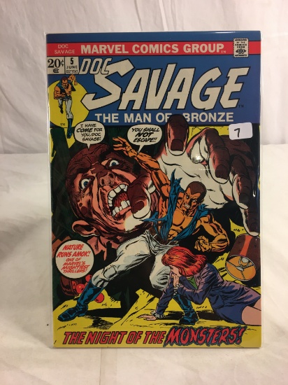 Collector Vintage Marvel Comics Doc Savage The Man Of Bronze Comic Book No.5