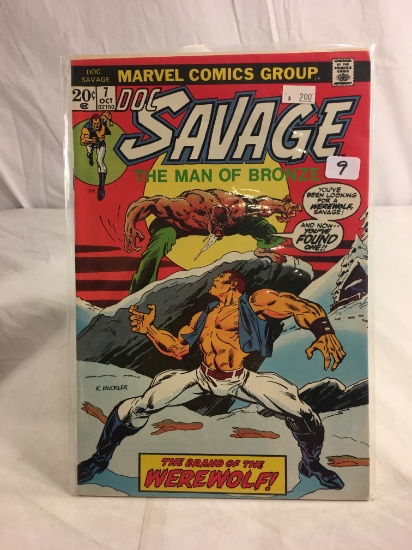 Collector Vintage Marvel Comics Doc Savage The Man Of Bronze Comic Book No.7