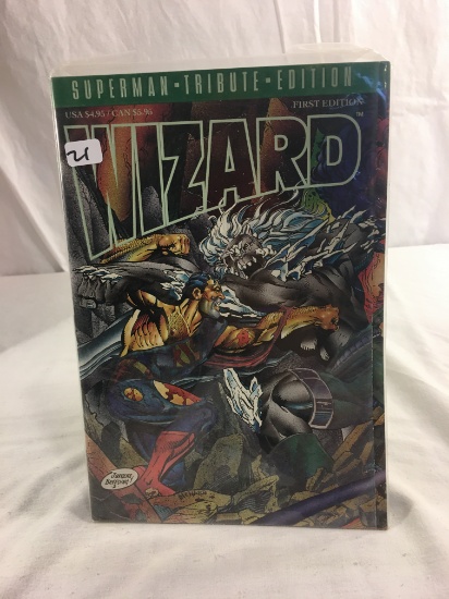 Collector Superman Tribute Edition Fist Edition Wizard Comic Book