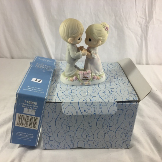 Collector Precious Moments 1978 "Our Love Was Meant To Be" figurine 115909 Box Sz: 7"