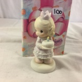 Collector Precious Moments 139556 Birthday Wishes With Hugs & Kisses Figurine Box Sz:5