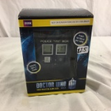 Collector NIB BBC Docto who Tardis Projection Alarm Clock Box Size:5.5/8'tall Box