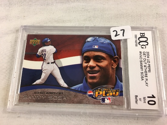 Collector 2004 UD Pepsi Get Out & There Play #NNO Sammy Sosa BCCG 0001743700 10 Mint Or Better