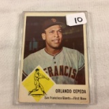 Collector Vintage 1962 Sport Baseball Card Orlando Cepeda San Francisco Ginats-1st base Card #64