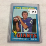 Collector Vintage 1970 T.C.G. Sport Football Card Fran Tarkenton  #120 Giants N.F.C. Sport Trading C