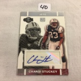 Collector 2007 Topps NFL Chansi Stuckey RA-SC Jets Signature Sport Trading Card