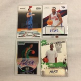 Lot of 4 Pieces Collector Assorted Cards Basketball Players Sport Card W/ Signature -Assorted Player