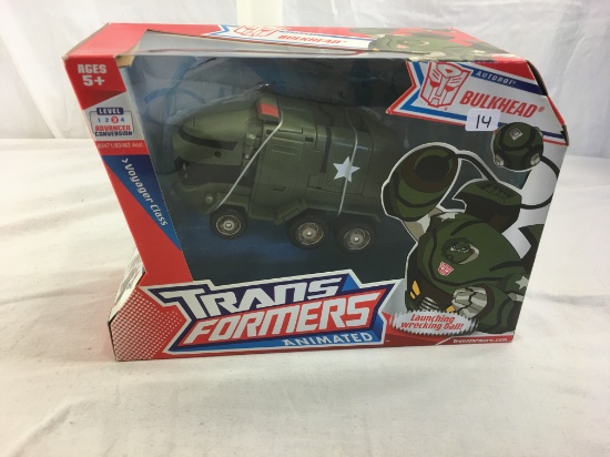 NIB Hasbro Transformers Animated Autobot Bulkhead Wrecking Ball Action Figure Sz:8"