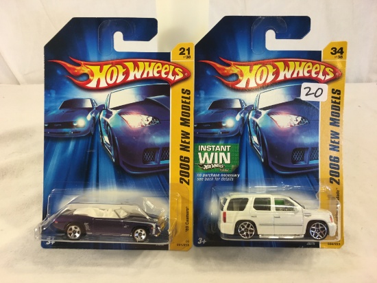 Lot of 2 Pieces Collector New in Package Hot wheels 1/64 Scale Die-cast Metal & Plastic Parts