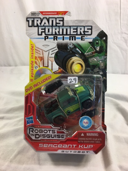 Collector hasbro Transformers Prime Robot In Disguise Segeant Kup Autobot 12"