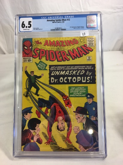 Collector Vintage Marvel Comics CGC Universal Grade 6.5 Amazing Spider-man #12 Comic